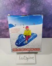 Inflatable Snow Sled snowflakes pattern