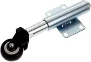 Veemoon Spring Loaded Swivel Gate Wheel Caster for Home Factory PU Door Wheel for Uneven Ground Heavy Duty Mounting Plate for Cargo Handling Mobile Racks
