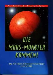 Attack From Mars Bally German Pinball Flyer / Brochure / Ad Mint Condition
