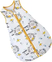 JIEBWCHA Wearable Blanket for Baby | Baby Sleep Clothes | Unisex 2-Way Zipper Swaddle Transition Sleeping Bag Snug Fit Helps Calm Startle Reflex