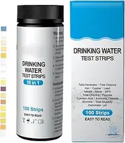 5 Water Testing Kits for Drinking Water - 16 in 1 Water Quality Test Kit,100 Strips Water Test Kit for Drinking Water/Tap Water/Well Water/Spa Center/Swimming