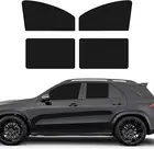 4 PCS Car Side Window Sun Shades, Magnetic Front Rear Shades for Black