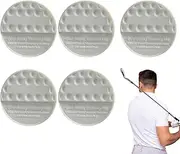 Swing Trainer - Arm Posture Correction,Golf Swing Flat Shape Balls Set of 5 for Alignment and Practice Putting Green Driving Range Game Improvement