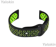 Black and Green Band Strap with Quick Release Pins for Fossil Q Founder 2.0