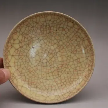 宋哥窯金糸鉄線開片両耳賞瓶 景徳鎮  装飾品 現代工芸品美術品 置物 宋哥窯金糸鉄線開片両耳賞瓶 景徳鎮 装飾品 現代工芸品美術品 置物 宋