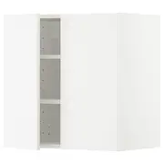 METOD wall cabinet with shelves/2 doors, white/Veddinge white, 60x37x60 cm