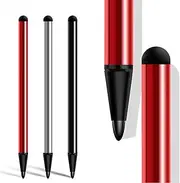 T Tersely 2in1 Phone Touch Screen Stylus Pen, [3 Pack] Dual-Functions Stylus/Styli Pen for iPhone 16/15/14/13/12/11 Series X Samsung S22 S21 5G Plus Tablets, for iPad Air Pro Mini Tab GPS PDA (3-PACK)