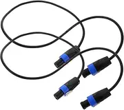 Abaodam 2pcs Pure Copper Speaker Wire Speaker Wire Cables Connectors for Car Speaker Equipment