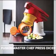 VERY RARE Tupperware Fusion Master Press Dicer With Base 2 Dicer Sizes New