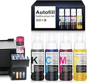 KALOKING Autofill Sublimation Ink for Epson EcoTank Inkjet Printers ET-2720 ET-2400 ET-2760 ET-2800 ET-4800 ET-2803 ET-2830 ET-3760 ET-2850, Anti-UV/ICC Free/400ML