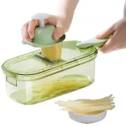 6-In-1 Mandoline Slicer with Storage Bin & Handle By , Plastic Container Bin ...