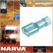 Narva Blue Female Transparent Insulated Blade Terminals Wire Size 4mm Pack Of 10