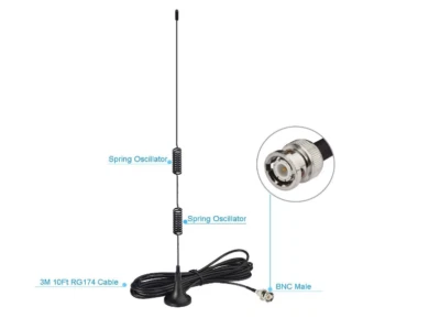 Radio Antenna Police Scanner Magnetic Base Mobile Scan VHF UHF Ham Uniden Shack