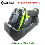 Zebra DS3678-HD3U42A0SFC Ultra-Rugged Cordless Bluetooth 1D 2D Barcode Scanner