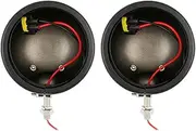 Motor 4-1/2 "4.5-inch LED Fog Lamp Through Lamp DRL 4.5-inch Motorcycle Shell Bucket Black/Chrome Lamp Bracket Headlights Assembly(Black housinng)
