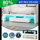 ALFORDSON TV Cabinet Entertainment Unit Stand 180cm LED RGB Gloss Drawer Storage