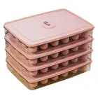 Transparent Egg Tray Durable Container Large-capacity Stackable Storage Box
