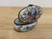 Vintage Limoges Handpainted Trinket Box Ltd. 276/300 Porcelain Music Violin