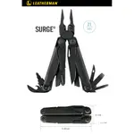 【史瓦特】LEATHERMAN SURGE 黑色多功能工具(原廠保固25年) / 建議售價 : 6500.