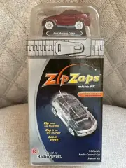 RARE 2002 RADIOSHACK ZIPZAPS MICRO RC REMOTE CONTROL RED FORD MUSTANG COBRA NEW