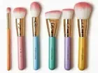 SLMISSGLAM Beauty Macaron Glam Brush Set Pink Blue Rainbow Pastels Rhinestone