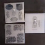 CLOSE TO MY HEART MY ACRYLIX STAMPS Lot 3 incl Card Chatter