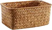 HOOTNEE Storage Box Storage Basket Decorative Basket Small Basket Desktop Storage Basket Woven Storage Basket Woven Baskets for Storage Basket Decorative Storage Portable Storage Case