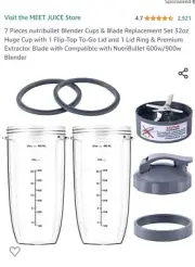 7 Piece Blender Cup & Blade Replacement