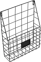 jojofuny Wall Mounted Book Rack Elegant Book Holder for Organized Space Office Accessory for Magazines Newspapers and Files Design