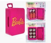 NIB! Barbie Mini Fridge Thermoelectric Cooler Pink 6 Cans / 4 Liter Capacity NEW