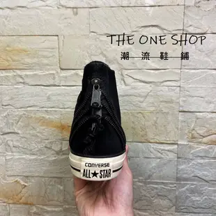 TheOneShop Converse Chuck Taylor Zip 拉鍊 黑色 高筒 麂皮 帆布鞋 146610C