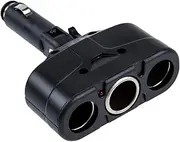 JCAKES 3 Way Socket Car Cigarette Lighter Splitter Led