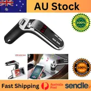 Bluetooth Car Kit Handsfree FM Transmitter Radio MP3 Player Wireless Aux Cable