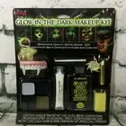 Glow In The Dark Makeup Kit Vampire Fangs Zombie Scary Fake Skin Halloween Fun
