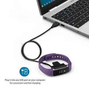 Fitbit Alta充電器手環配件充電器心率Fitbit Alta HR手錶充電底座USB充電線 1M