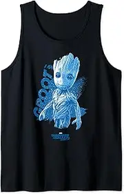 [Marvel] Guardians Of The Galaxy Vol. 2 I Am Groot Blue Hue Tank Top