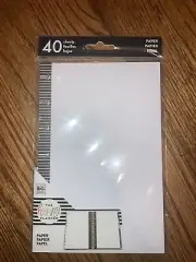 The Happy Planner 40 Pc Blank Note Pages Inserts 4.625x7”