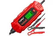 TOPEX Car Battery Charger, 4A 6V/12V Smart Automatic Battery Charger Maintainer w/ LCD Display