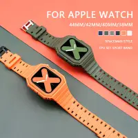 在飛比找蝦皮商城優惠-透明錶帶運動錶帶手鍊兼容 Apple Watch 8 7 4