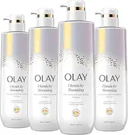 Olay Body Wash for Women, Elasticity Boosting, Collagen Peptide Serum Complex, Renews Moisture, Free of Parabens & Phthalates, Vitamin B3 Lameller Technology, For All Skin Types, 20 fl oz (Pack of 4)