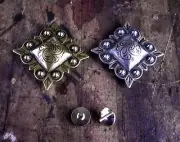 Conchos -Western Saddle Headstall - suit belts, hats, bridles, Qty 1