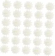 QUMIIRITY 100pcs Artificial Flower Diffuser Accessories Pe Daisy Design for Desk Air Freshener and Essential Oil Diffusion for Home Office and Bar Decor