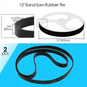 2 Pieces Bandsaw Bands Rubber Tire Woodworking Tools Spare Parts for 8(1400mm 1425mm Blades) 9 12 14 Band Saw Scroll Wheels CHINA 12 inch