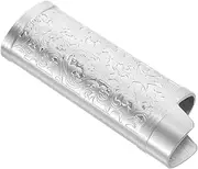 [Ipetboom] Lighter Case Lighter Covers Metal Lighter Holder for Iron Silver