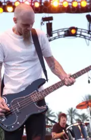 Nick Oliveri of Queens of the Stone Age during Coachella Music Fes- Old Photo 2