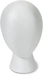 FloraCraft SmoothFoam® Faceless Head 5.8 Inch x 6.8 Inch x 9.8 Inch White