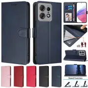 For Motorola Edge 50 NEO Ultra Pro 60 Fusion Leather Magnetic Wallet Case Cover