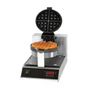 Benchtop Waffle Maker Single Round Plate 10 Amp Kitchen Equipment Cast Iron