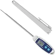 BIUDECO Multifunctional Kitchen Food Thermometer Meat Thermometer with Precision Probe for BBQ Baking Daily Use Compact Design with Protective Cover