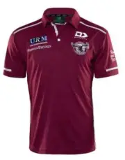 Manly Sea Eagles Mens NRL Media Polo Shirt Sizes S-7XL BNWT